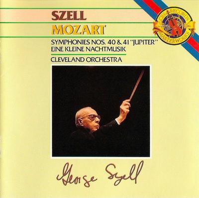 CD MOZART, SZELL; ORQUESTA DE CLEVELAND - Sinfonías 40 y 41 / Eine Kleine Na MK42418 CBS Masterworks 1987 EE. UU. Clásico Usado