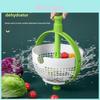 Essoreuse à Salade Domestique en PP avec Design Rotatif pour le Lavage des Fruits et Légumes