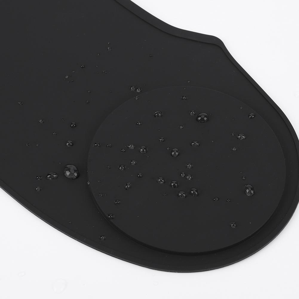 Silicone Hair Dye Shawl Waterproof Salon Hairdressing Hair Cutting Pad with Guidelines Hair Cutting Mat Weighted for Salon Home