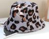 2021 Winter Unisex Custom Furry Fluffy Faux Fur Digital Print Bucket Hat for Daily Casual or Party Wear