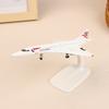20Cm British Concorde Alloy Aircraft Model With Landing Gear Airliner Alloy Diecast Air Plane Model Toys Collection Ornament