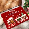 Christmas-Themed Doormat Holiday Atmosphere Entryway Rug Living Room Bedroom Welcome Mat Outdoor Rug Home Decor