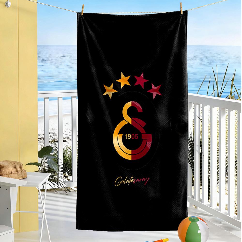 Galatasaray Beach Towel Super Soft Microfiber Quickdry Fabric Comfortable Lightweight