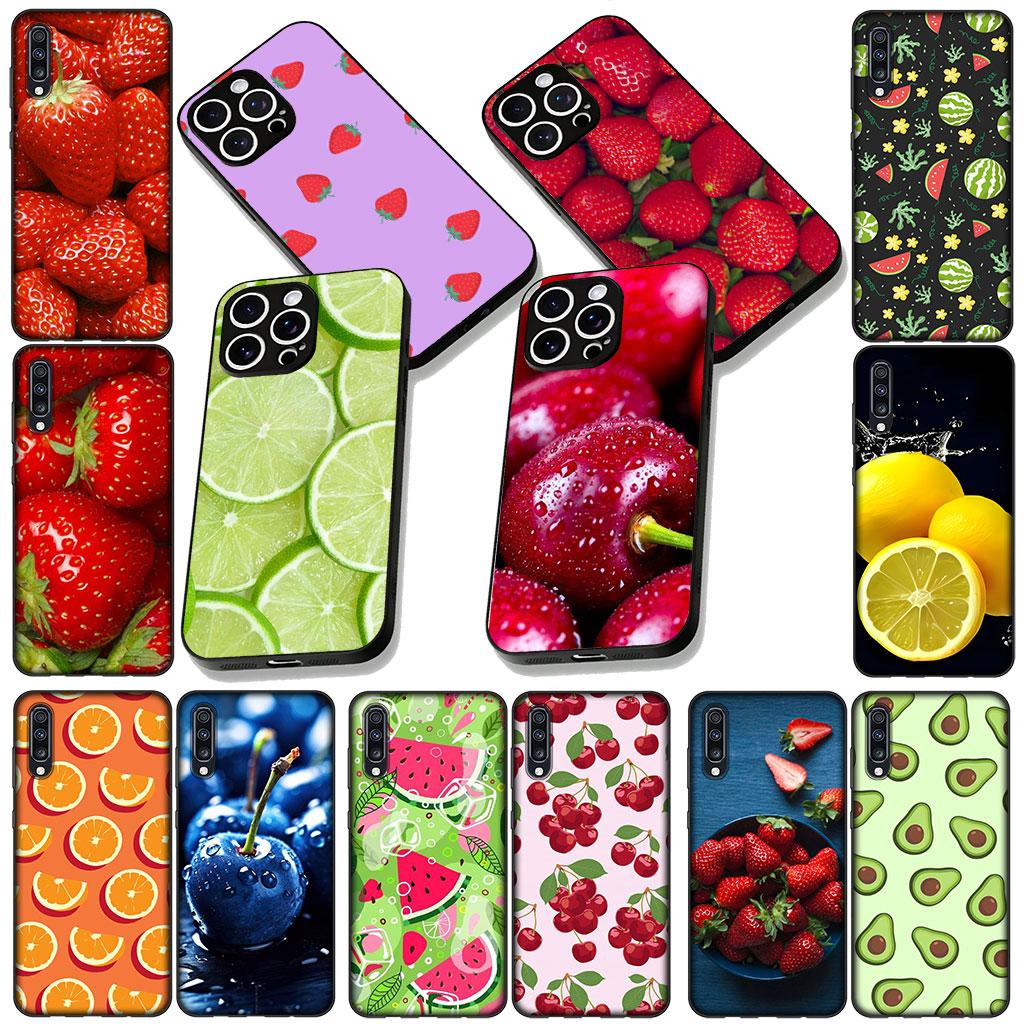 Soft Cover for OPPO A38 A18 A17 A40 A60 A80 A16 A78 A79 A54 A55 A57 4G 5G Coque Phone Case Cherry Strawberry Fruit Summer