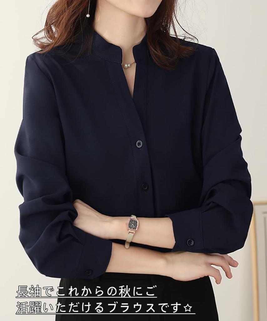 Yino Chiffon Skipper Shirt Elegant and Long Fall Women's Blouse, Classy, Flattering, Slimming, Sleeve, Stylish, Feminine, Gentle, Attractive, Casual,