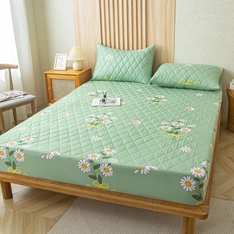 

Полностью закрывающий стеганый водонепроницаемый наматрасник Simmons - Непроницаемый для мочи, Нескользящий, Дышащий, Влагостойкий для всех сезонов 160*200 [Fitted Sheet Only]