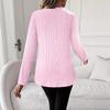Women's Fashionable Casual Spring-autumn Long-sleeved Round-neck Blouse Shirt