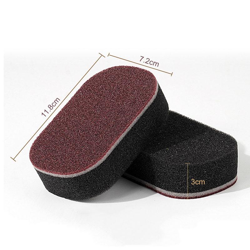 Magic Sponge Scouring Pad Double-sided Rust Remover Descaling Brush Dish Pot Cleaner Household Kitchen Dishwashing Cleaning Tool