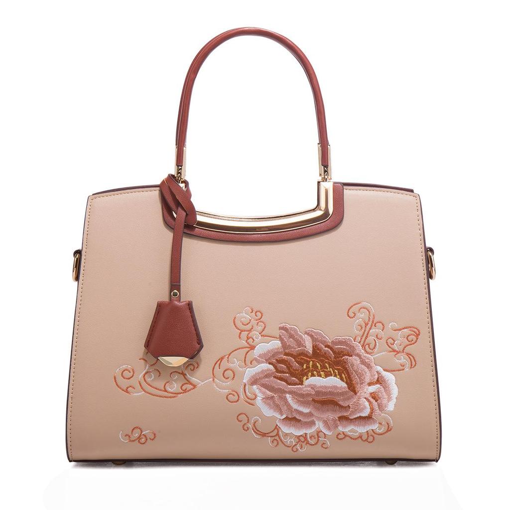 2024 Summer Chinese Embroidery Ladies Handbag - Elegant Gift for Mothers and Mother-in-Laws