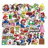 Super Mario Cartoon Sticker Pack: 50 Waterproof Decals for Laptops, Guitars, and Suitcases