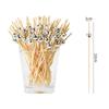 100Pcs Mirror Disco Ball Food Dessert Fruit Toothpick Disposable Buffet Cocktail Picks for Birthday Party Wedding Decor Supplies