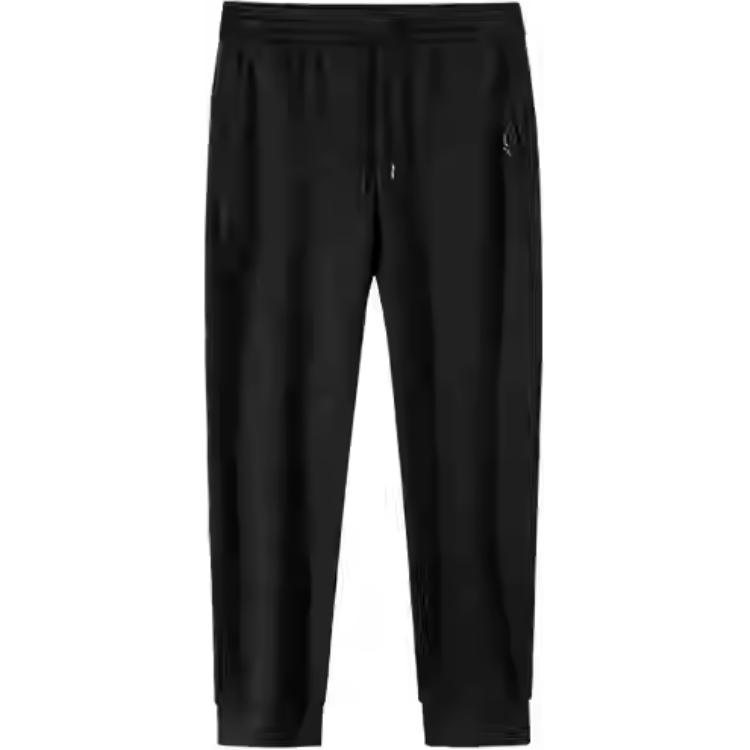 

Anta Champion All-Weather Series Solid Color Mid-Waist Drawstring Comfortable Breathable Cuffed Knit Sports Pants Women bottoms 162510303-2 M