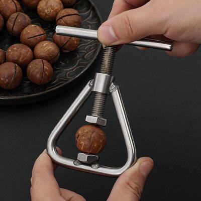 Stainless Steel Macadamia Nut and Walnut Cracker