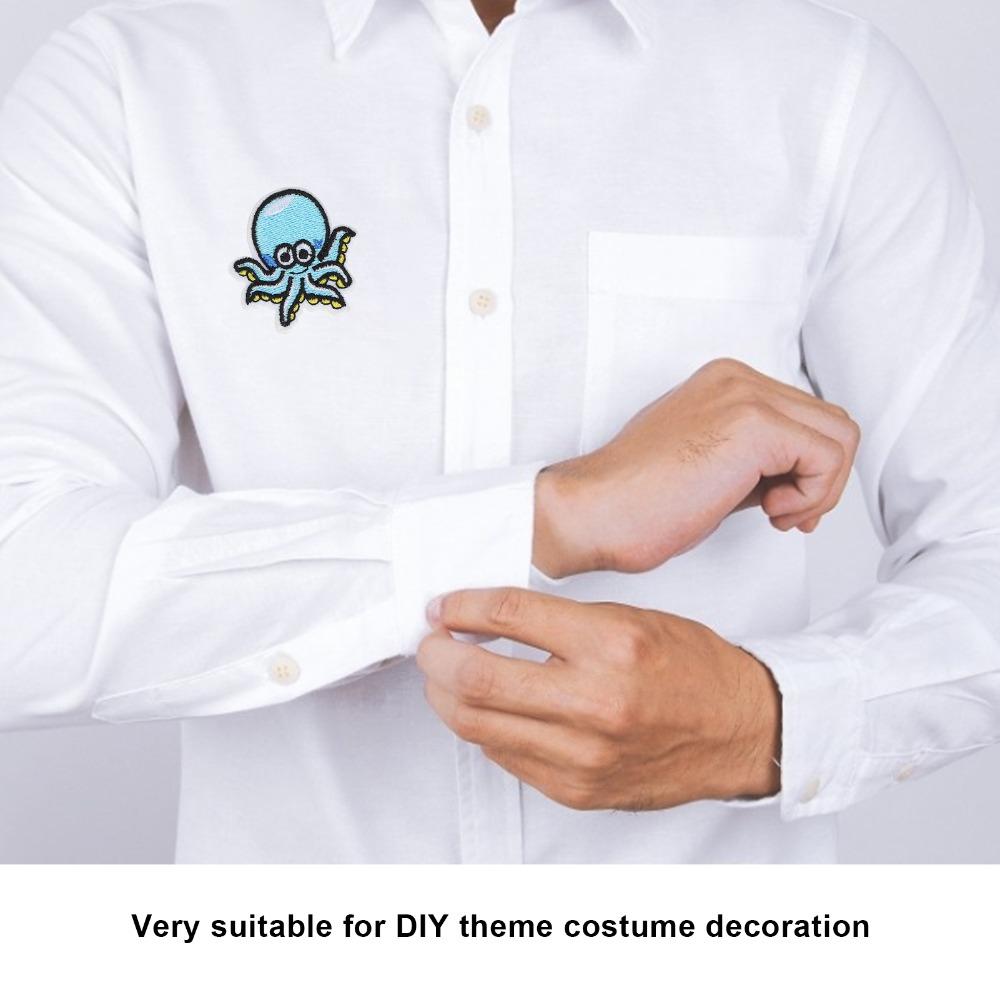 10 Stück Lebendige Muster Stoffaufkleber Gesticktes Design Gestickte Aufnäher Für Kleidung