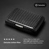 [ÖGON -DESIGNS-] [OGONOGON] Men's V2 Carbon Fiber Credit Card Case with Anti-Skimming and Waterproof Accordion-Style Design