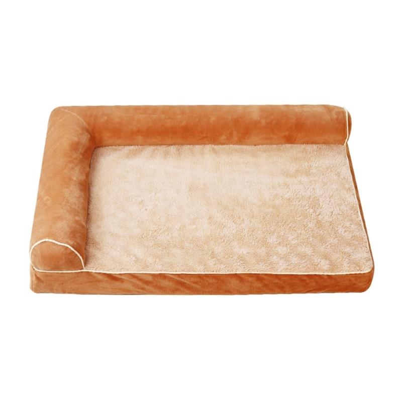 Comfortable Dog Couch Bed with Eggs Shape Foams Double Side Pillows Removable Cover NonSlip Dog Bedding for Winter