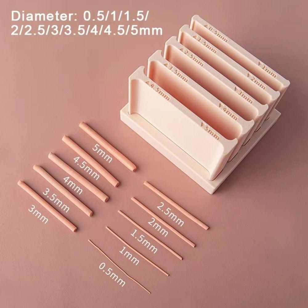 0.5-5mm Clay Strip Rolling Mold Multi Thickness Lightweight Polymer Clay Tool Easy Operation DIY Hand Rolling