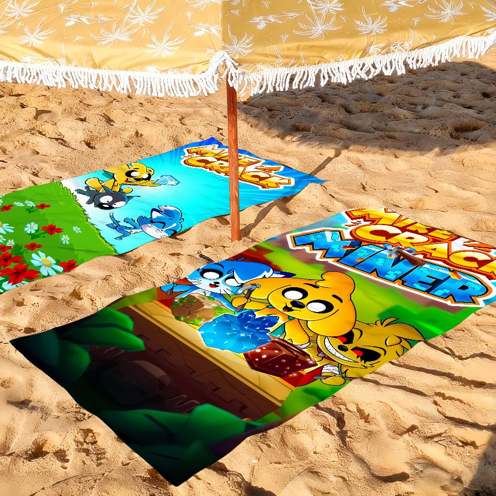 Game M-Mikecrack Miner Cool Towel Soft Pool Gift For Travel Gym Shower Camping Quick Dry Sports Large Beach Towels