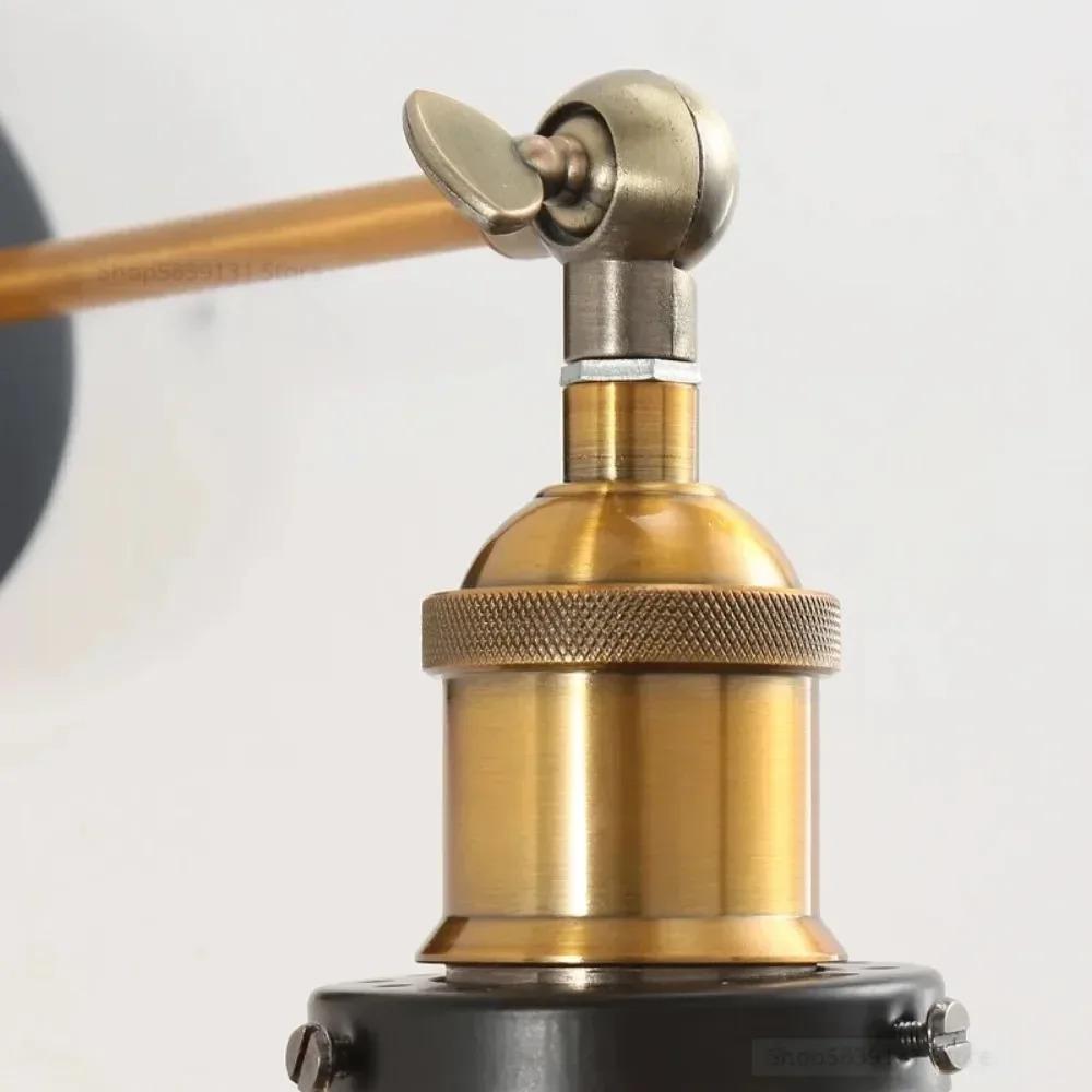 Amerikanische Wandleuchten Industrieller Vintage Loft Stil Wand für Nachttisch Glas Eisen Kunst Beleuchtung Lampe für Flur Pub Restaurant