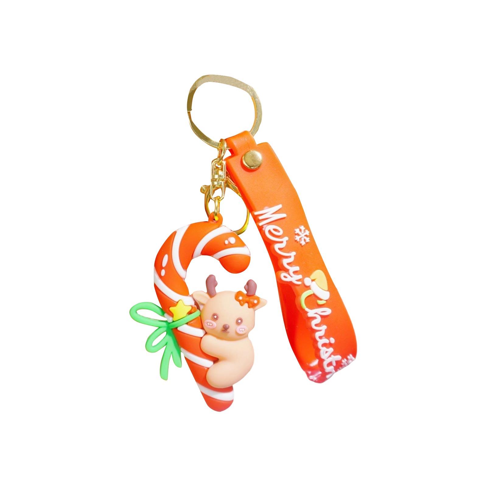Cartoon Christmas Series Creative Keychains, Car Pendants, Bag Keychains, Christmas Gifts One Size