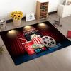 Music Theater Theme Print Rug, Guitar Instrument Non-Slip Carpet for Living Room, Bedroom, Nursery, Indoor Decor