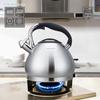 Easyworkz Whistling Stovetop Tea Kettle, Wide Mouth, Stainless Steel, with Loud Whistle, 2.3 Liters