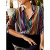 Women's Shirt Casual Loose Soft Comfortable Button Lapel Fashion Shirt Sun Shade Breathable Women's Slim Shirt Plus Size