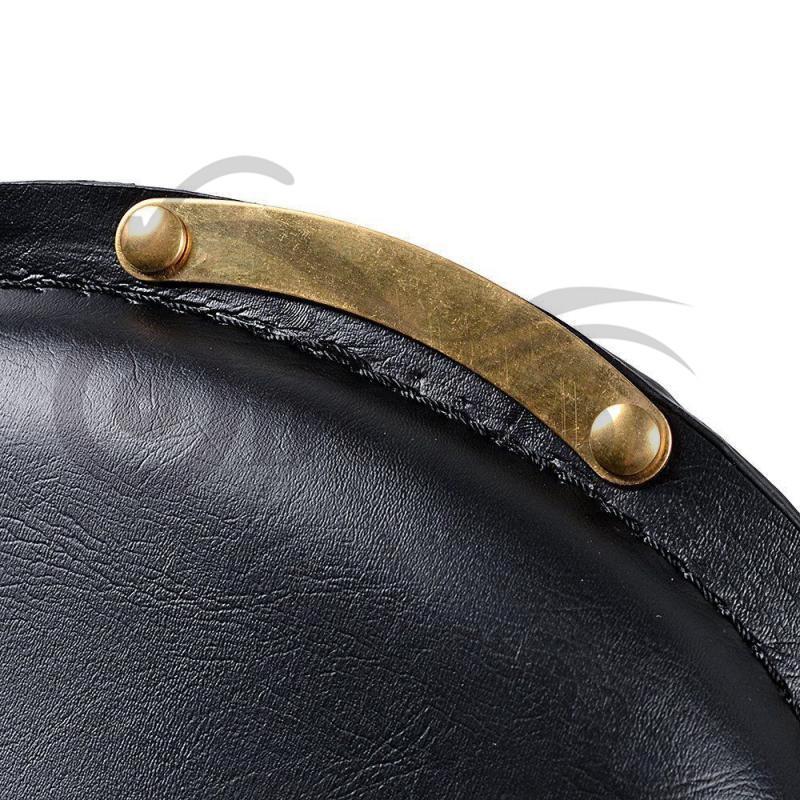 Harley Motorcycle Retro Leather Seat with Copper Rivets & Spring Cushion