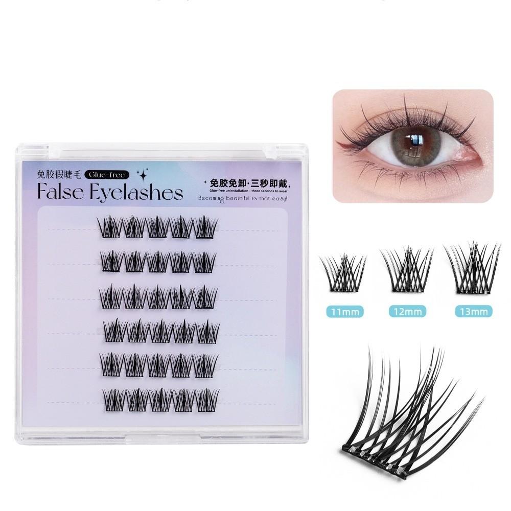 DIY Glue Free Cluster Eyelashes Individual Segmented Eyelashes Bundles  Grafting Lashes