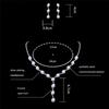Bride Wedding Jewelry Sets Simple  Necklace Earrings Bracelets Sets