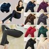 Women Winter Thick Warm Fleece Lined Thermal Stretchy Skinny Leggings Pants For Cozy Cold Days