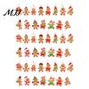 Holiday Tree Ornaments Gingerbread Man Hanging Ornaments, Wooden Figure Pendants, Decorations Rustic Christmas for Xmas Tree, Party Favors Decor