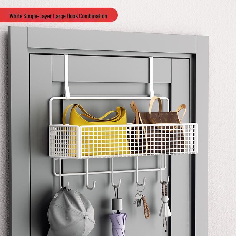 Wall-Mounted Entryway Storage Rack for Bedroom Doors