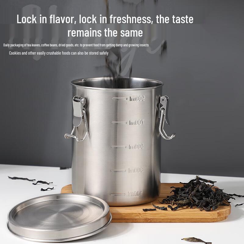 304 Stainless Steel Food Storage Canister 12cm