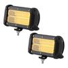144W LED Arbetsbelysning 48 st Chip Dubbel Rad med Monteringsdetalj 6000K IP68 Vattentät Universal Gult Ljus
