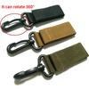 Climbing Carabiner with Nylon Webbing Sling, Safety Locking Hook for Tactical Backpacks Outdoor Gear Hanging, Keychain Accessory