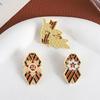 Rustproof Commemorative Brooch Patriotic Symbolic Ribbon Alloy Design Secure Fastening For History Buffs Ceremonial