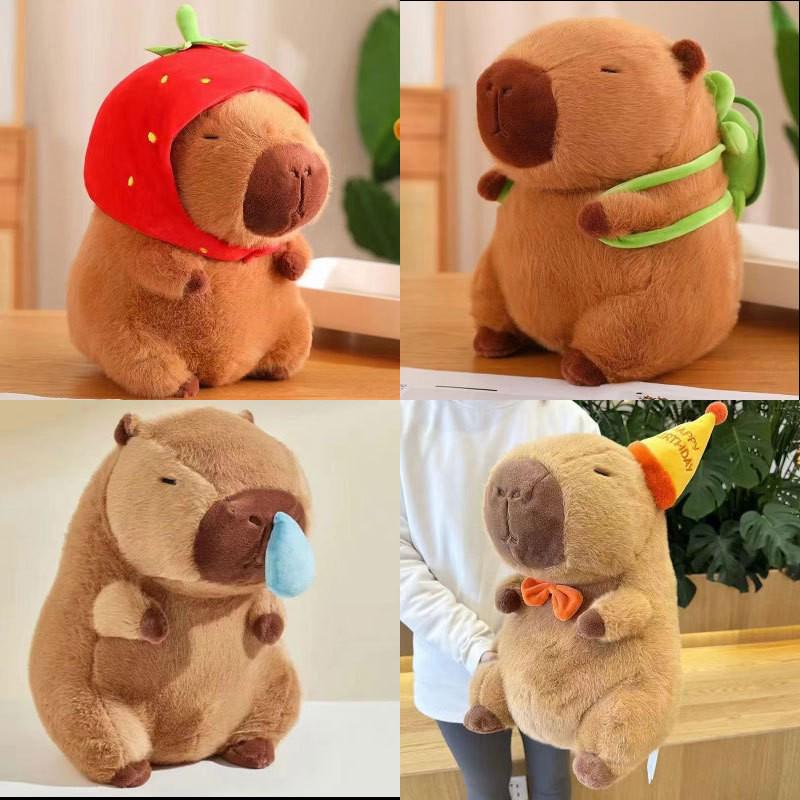 

Capybara Cute Plush Doll & Pillow - Stuffed Toy Backpack Gift for Girls 23cm