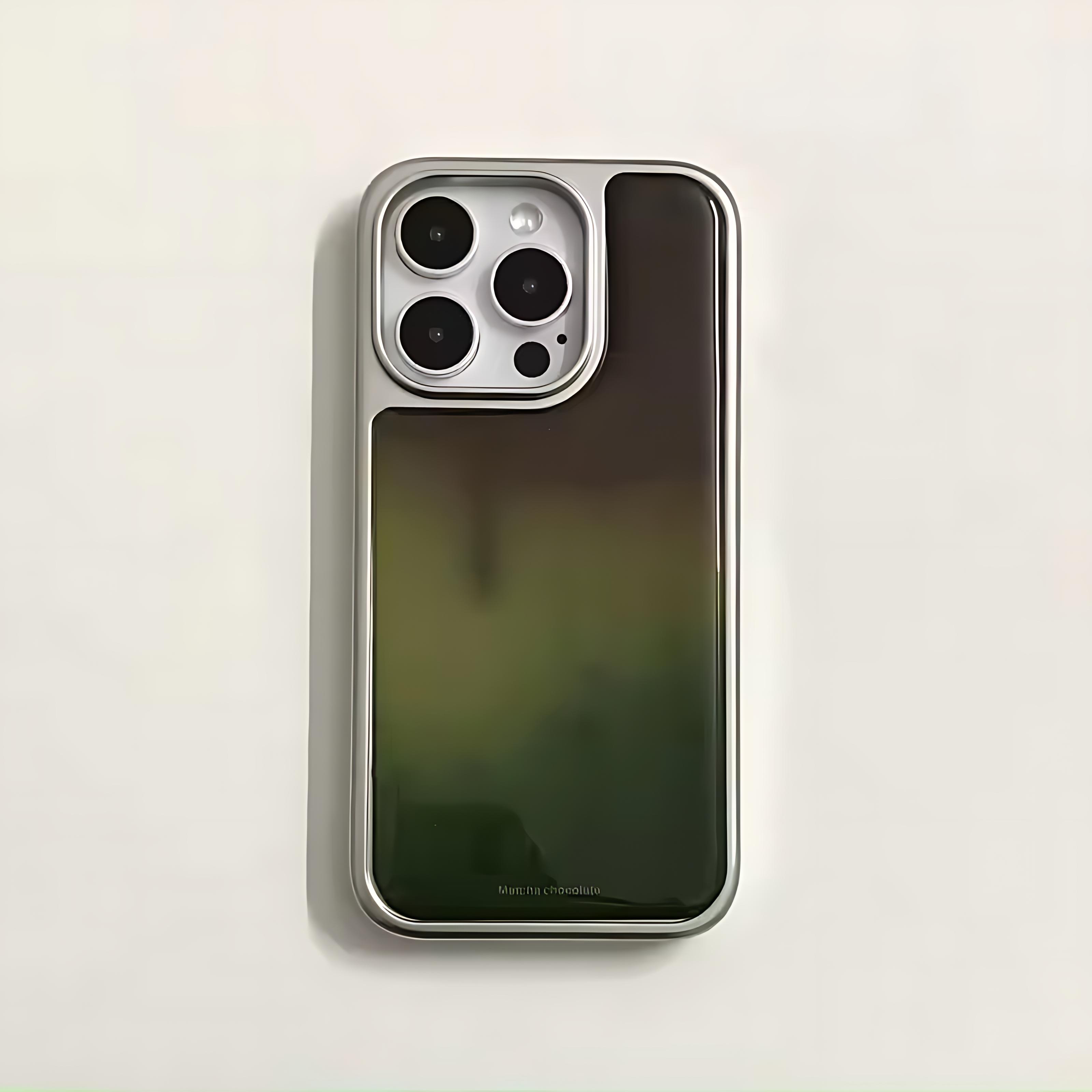 

Ретро Градиентный Коричнево-Зеленый Креативный Чехол для Телефона для iPhone 17 16e 16 15 14 13 12 11 Air Pro Max X XR 8 7 Plus Роскошный Прозрачный Чехол iPhone 11