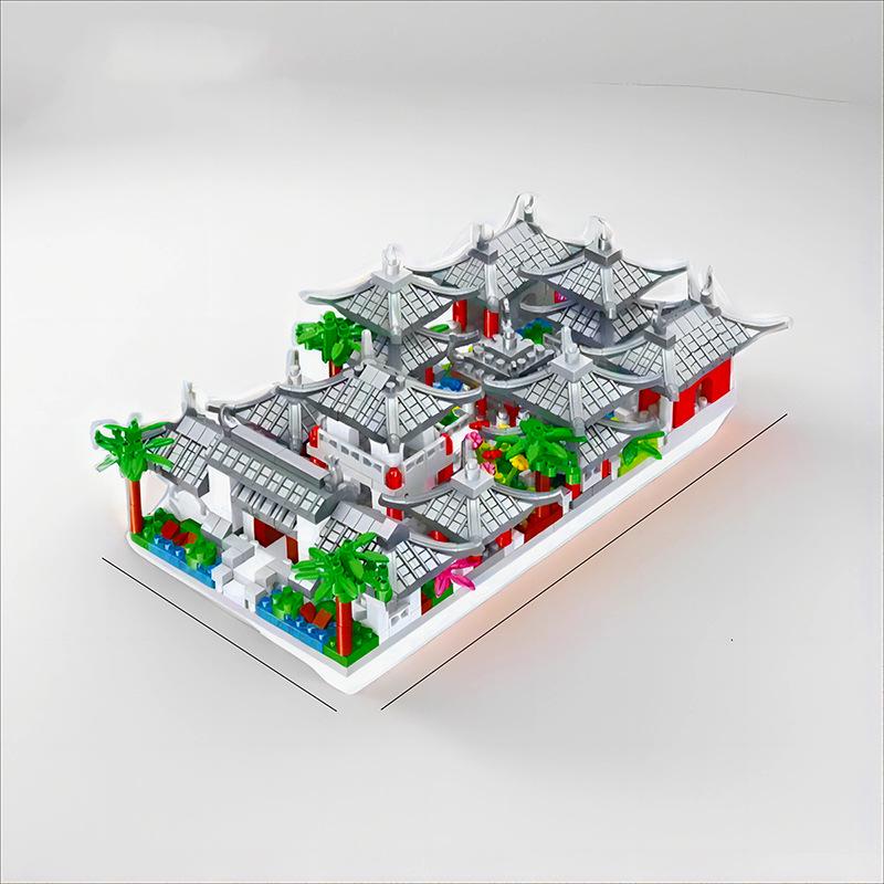 Domestic Suzhou Garden Courtyard Assembly Toy: Retro-Style Educational Building Blocks