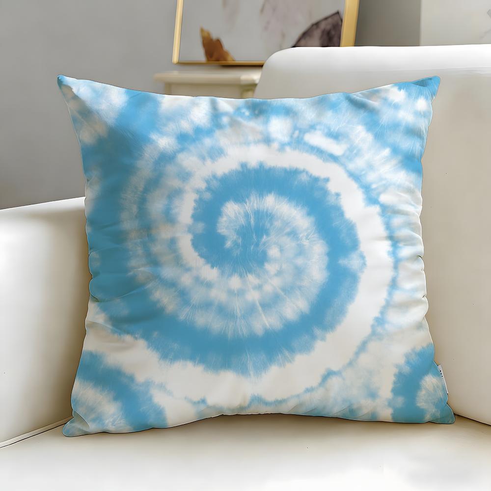 Tie-Dye Cushion Cover Soft & Easy-Wash Pillow Case – Versatile For Couch, Bed, Travel And Office