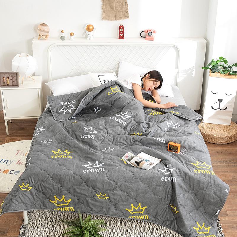 Cute Rubber Duck Summer Quilt Cartoon Ducks Gifts Bedspread Thin Comforter All-Season Quilted Air Conditioner Quilts For Bedroom