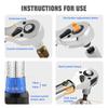 High-Precision Torque Wrench Set 2-24N·m 1/4inch Dual-Direction Ratchet With 13Pcs Sockets For Vehicles/Bike/Machine Maintenance