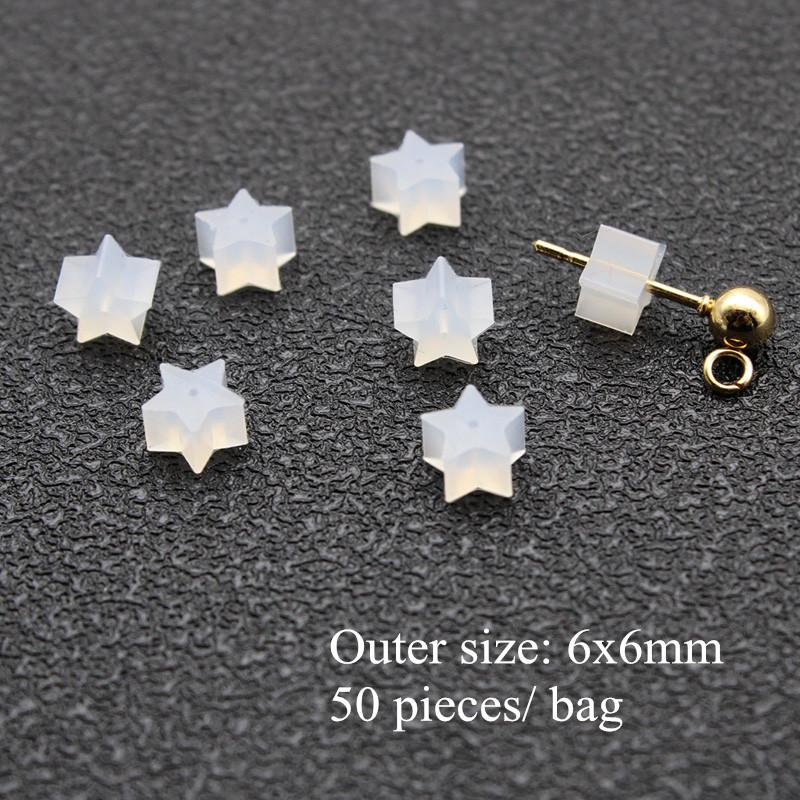 Earrings Screw Backs Anti-Pain Ear Clip Rubber Silicone Earring Back Stoppers for Stud Earrings Ear Plug Blocked Caps DIY Making
