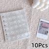 Multiple Pockets Clear Sheets Sleeve DIY Binder Photo Album Refill Pages 4 Hole 4 Ring Card Stamp Die Jewelry Storage