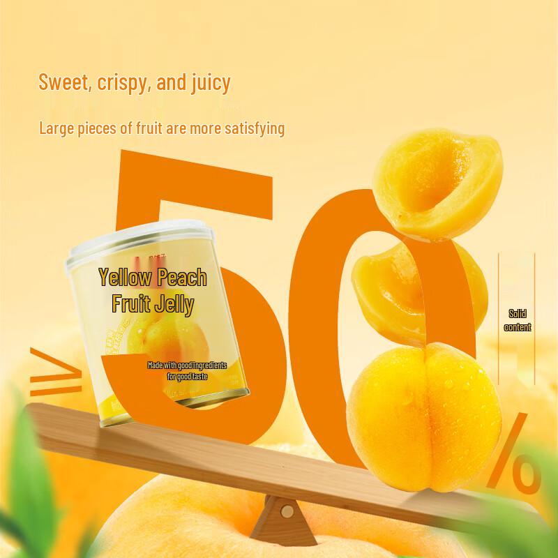 Liangpin Puzi Canned Yellow Peach Fruit Dessert