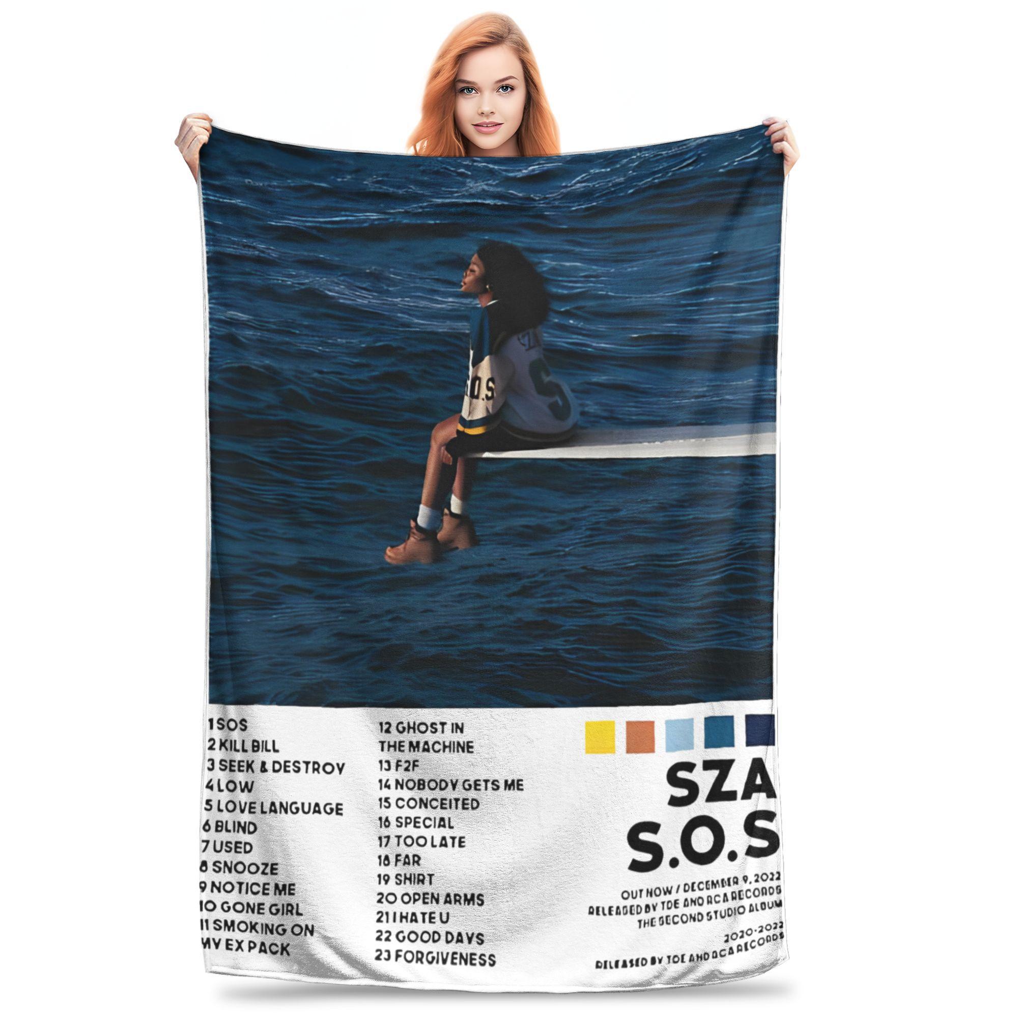 Fanart SZA Music Blanket  Flannel Vintage Warm Throw Blanket for Bedspread All Season 30x40in