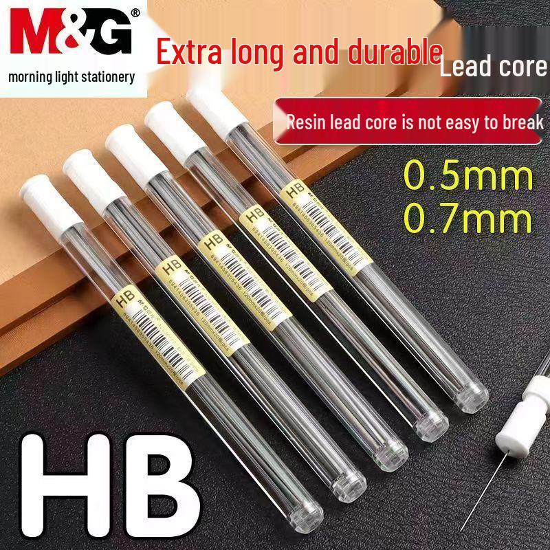 

Стрижні для механічного олівця M&G HB, 0,5/0,7 мм - Міцний подовжений стрижень для учнів, 36117 Extended Lead