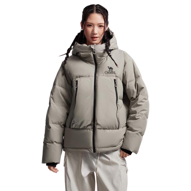 

Camel Women s 90% Down Hooded Puffer Jacket - 2025 Winter XL