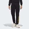 Adidas Neo Essential Logo Print Joggers Men Bottoms Black FP7446